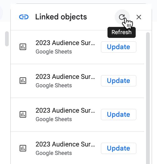 Linked Chart Refresh All