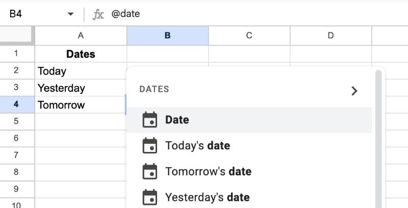 Date Chip in Google Sheets