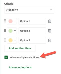 Multiple Selections in Drop Downs in Google Sheets