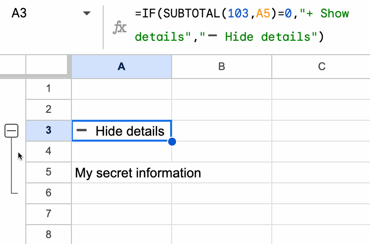 Subtotal Sidebar Function Technique
