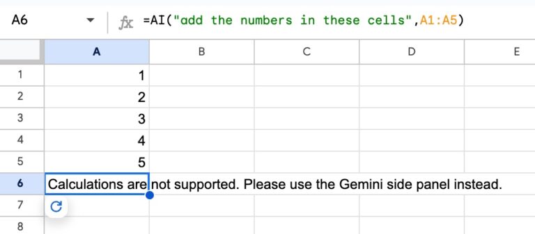 How to use the AI Function in Google Sheets (with 10 examples)